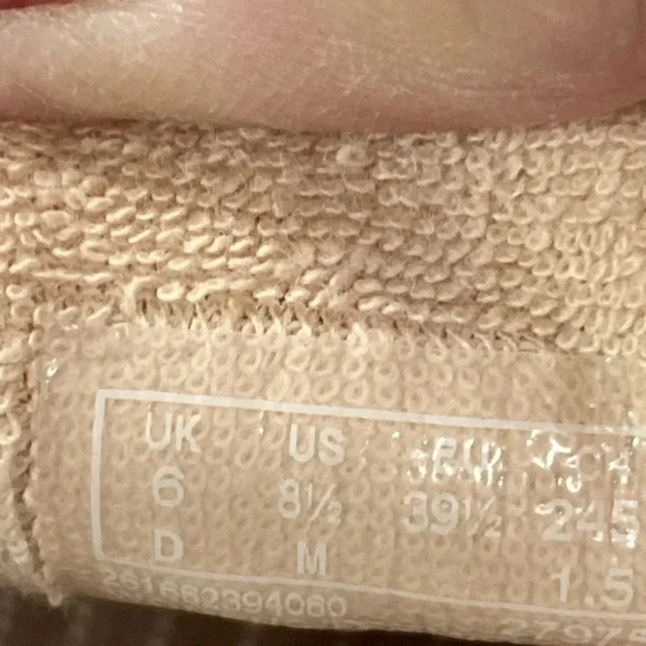 CLARKS CLOUDSTEPPERS WO SIZE 8.5  SLIP ON MULES  WHITE WITH BLUE DAISIES CLEAN - Picture 5 of 14